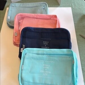 Travel Packing Cubes 6 piece Organizer Sets Available in 4 Colors BRAND NEW